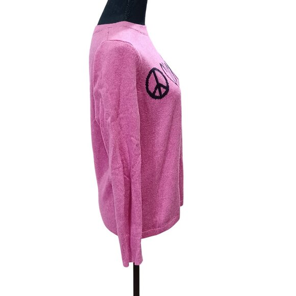 Chicos Peace Love Chic Pink Sweater Size S Nylon Rayon Cashmere Blend - Picture 7 of 8